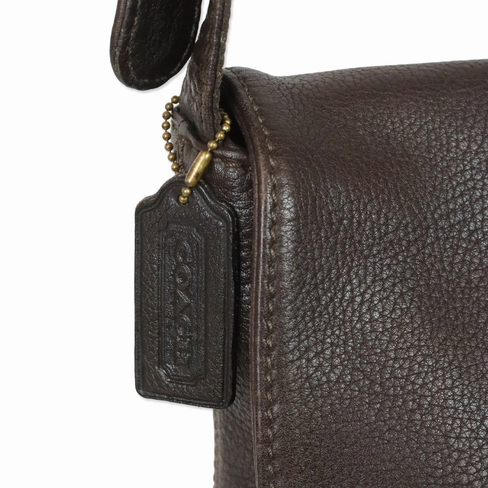 Coach Sonoma Brown Leather Flap Crossbody Bag