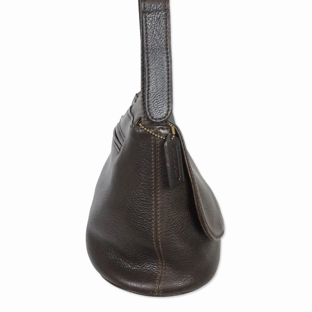 Coach Sonoma Brown Leather Flap Crossbody Bag