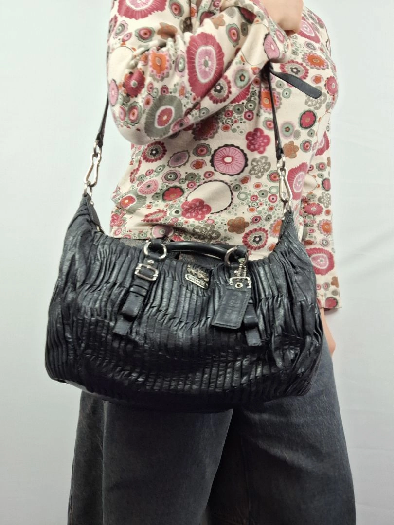 Coach Sophia Satchel Gathered Leather Bag