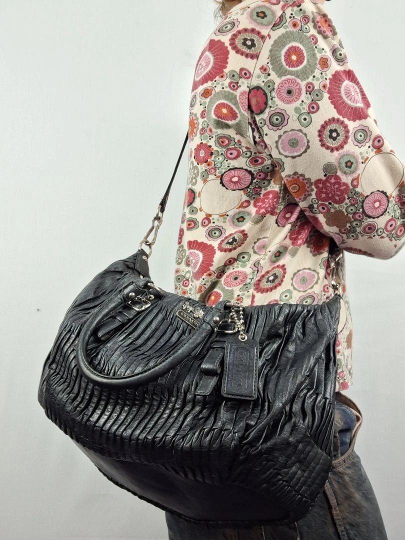 Coach Sophia Satchel Gathered Leather Bag