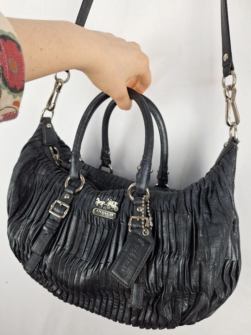Coach Sophia Satchel Gathered Leather Bag