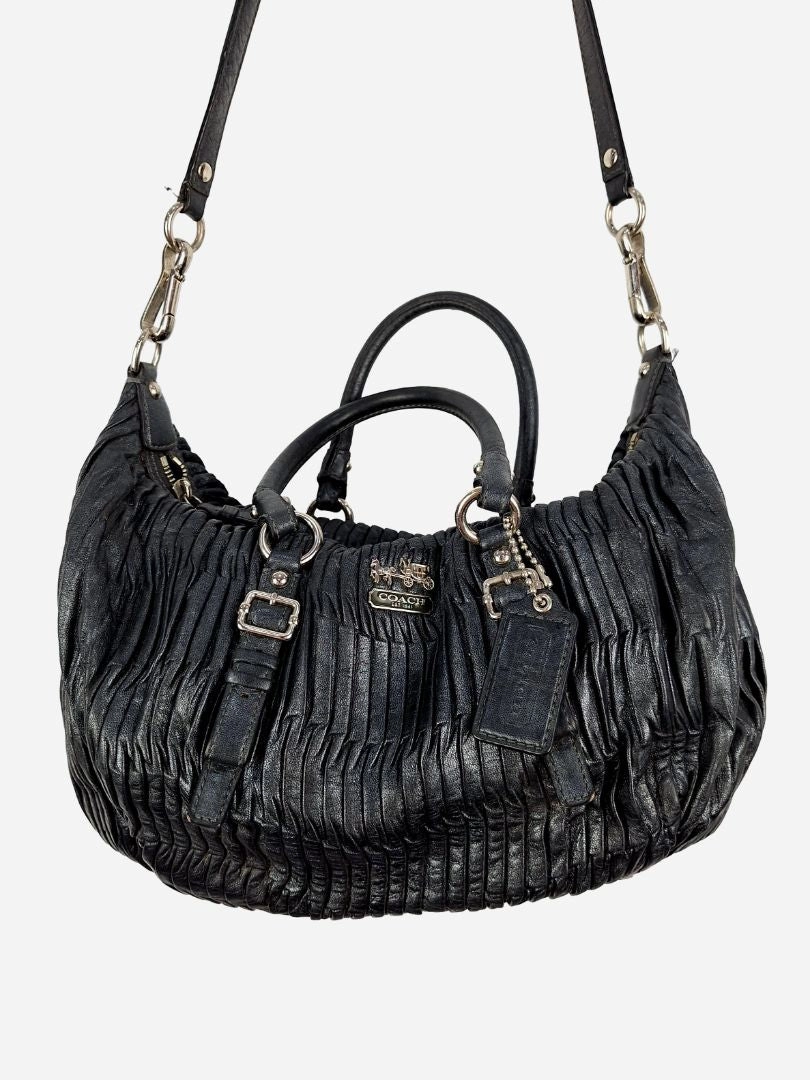 Coach Sophia Satchel Gathered Leather Bag