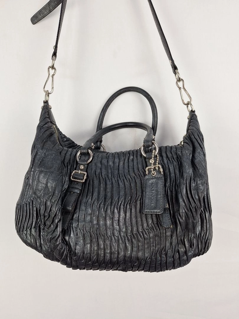 Coach Sophia Satchel Gathered Leather Bag