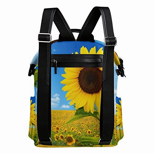 Colourlife Beautiful Sunflowers Stylish Casual Shoulder Backpacks Laptop School Bags Travel