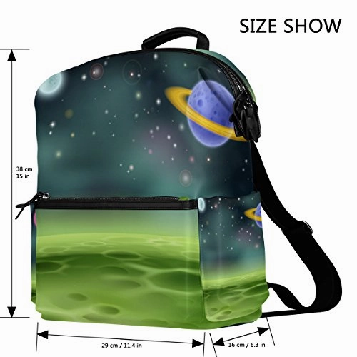 Colourlife Outer Space Stylish Casual Shoulder Backpacks Laptop School Bags Travel Multipurpose