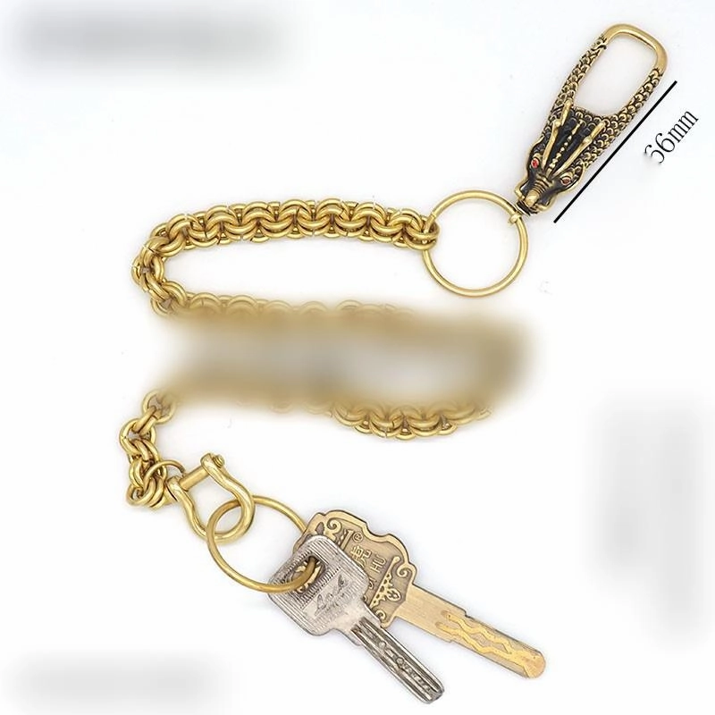 Cool Brass 17 Chinese Dragon Wallet Chain Key Chain Wallet Chain Pants Chain For Men
