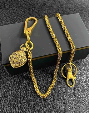 Cool Brass 18" Mens Lion Bell Key Chain Pants Chain Wallet Chain Motorcycle Wallet Chain for Men