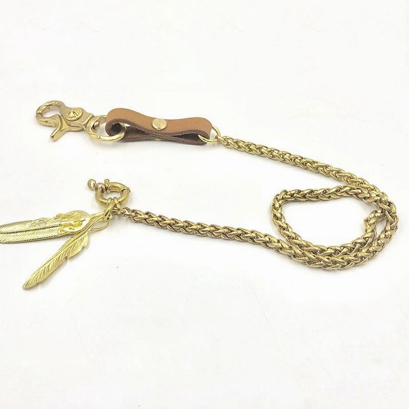Cool Brass 19'' Mens Pants Chain Key Chain Rock Biker Wallet Chain jeans chain jean chains for Men