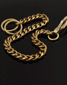 Cool Brass Mens 18 Wallet Chain Pants Chain Gold Biker Wallet Chain For Men