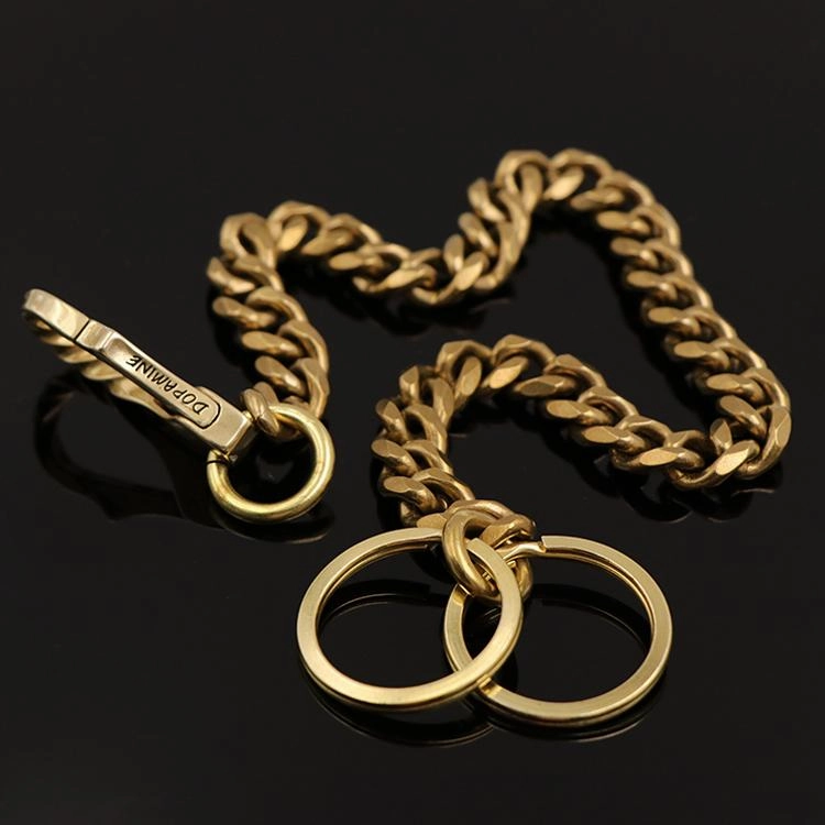 Cool Brass Mens 18 Wallet Chain Pants Chain Gold Biker Wallet Chain For Men