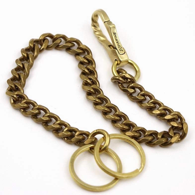 Cool Brass Mens 18 Wallet Chain Pants Chain Gold Biker Wallet Chain For Men