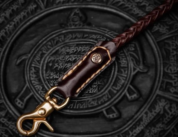 Cool Leather Braided Biker Wallet Chain for Chain Wallet Biker Wallet Chain