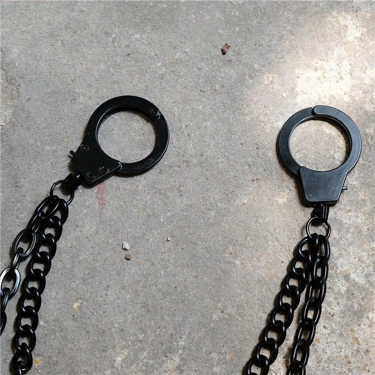 Cool Men's Black Double Layer Pants Chain Punk jeans chain jean chain Wallet Chain For Men