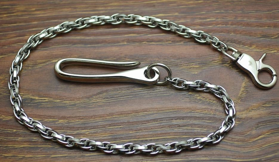 Cool Men's Handmade Stainless Steel Long Biker Wallet Chain Pants Chain Wallet Chain For Men