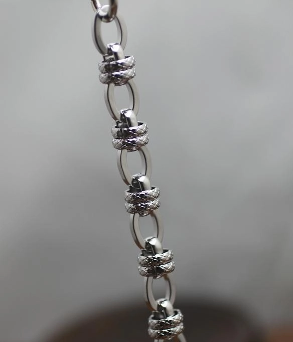 Cool Men's Handmade Stainless Steel Silver Biker Wallet Chain Pants Chain For Men