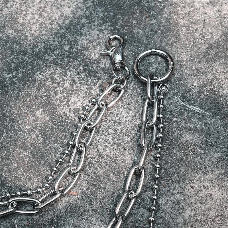Cool Punk Mens Womens Double Long Pants Chain Wallet Chain jeans chain jean chain For Men