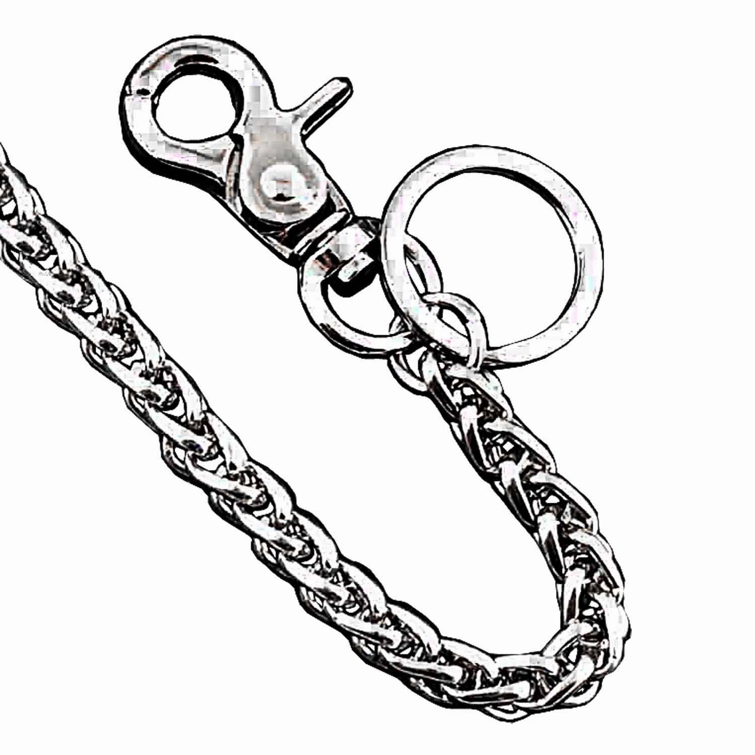 Cool Saw Mens Key Chain Long Wallet Chain Silver Pants Chain Biker Wallet Chain For Men
