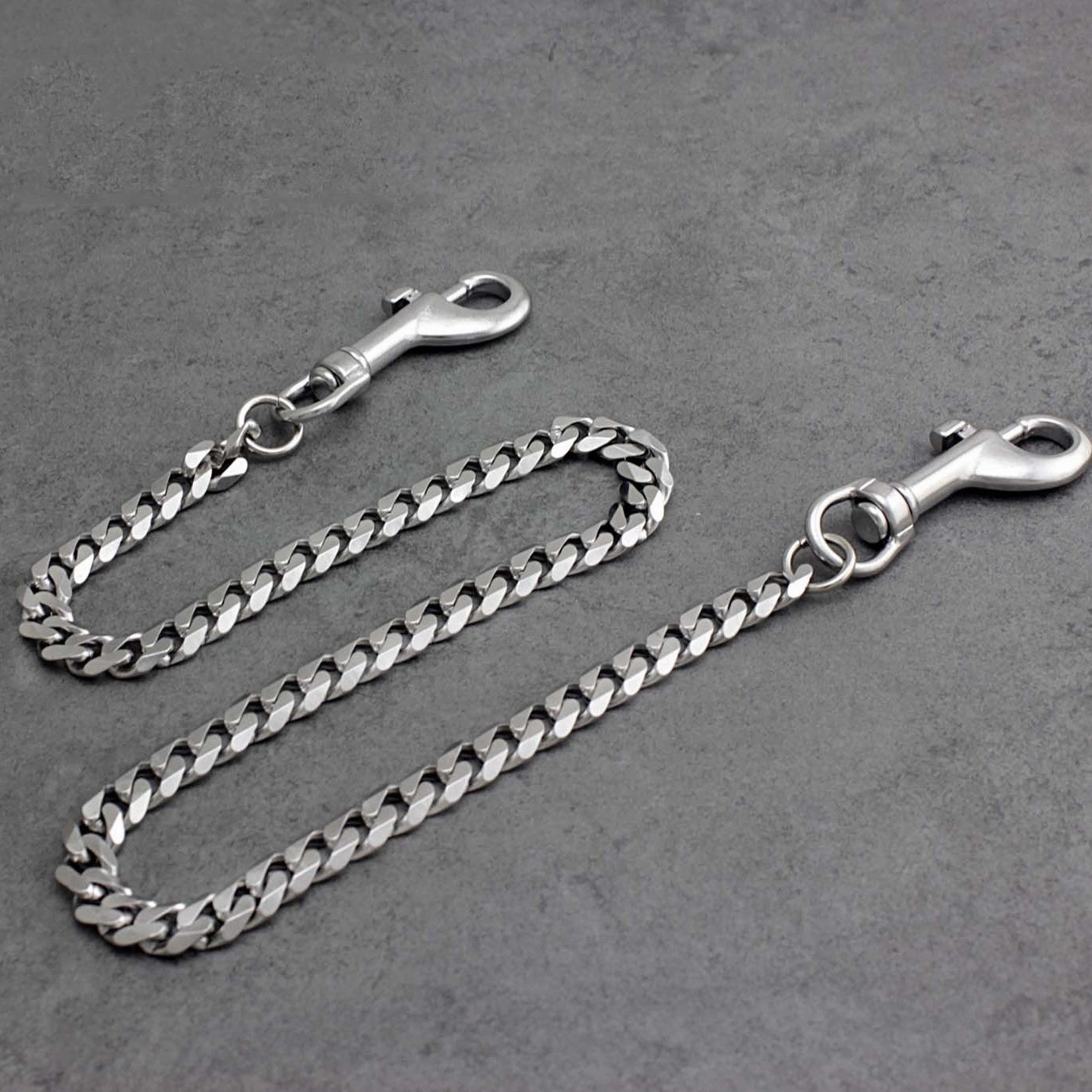 Cool Silver Mens Long Biker Wallet Chain Pants Chain STAINLESS STEEL jeans chain jean chain For Men