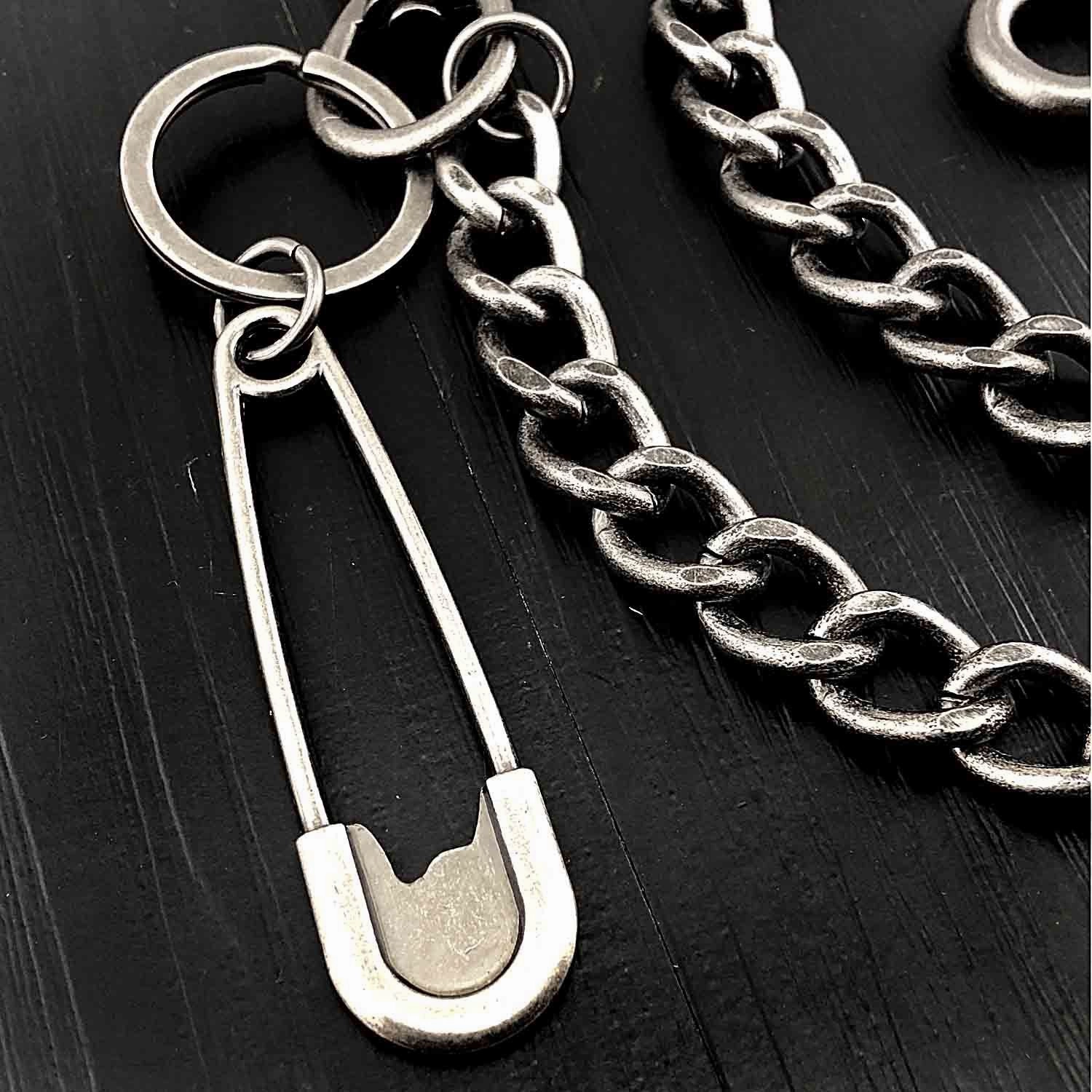Cool Silver Mens STAINLESS STEEL Pants Chain Fashion Womens jeans chain jean chain Wallet Chain For Men