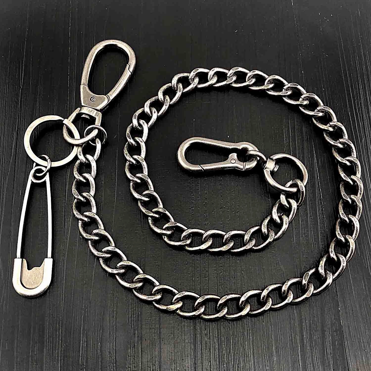 Cool Silver Mens STAINLESS STEEL Pants Chain Fashion Womens jeans chain jean chain Wallet Chain For Men