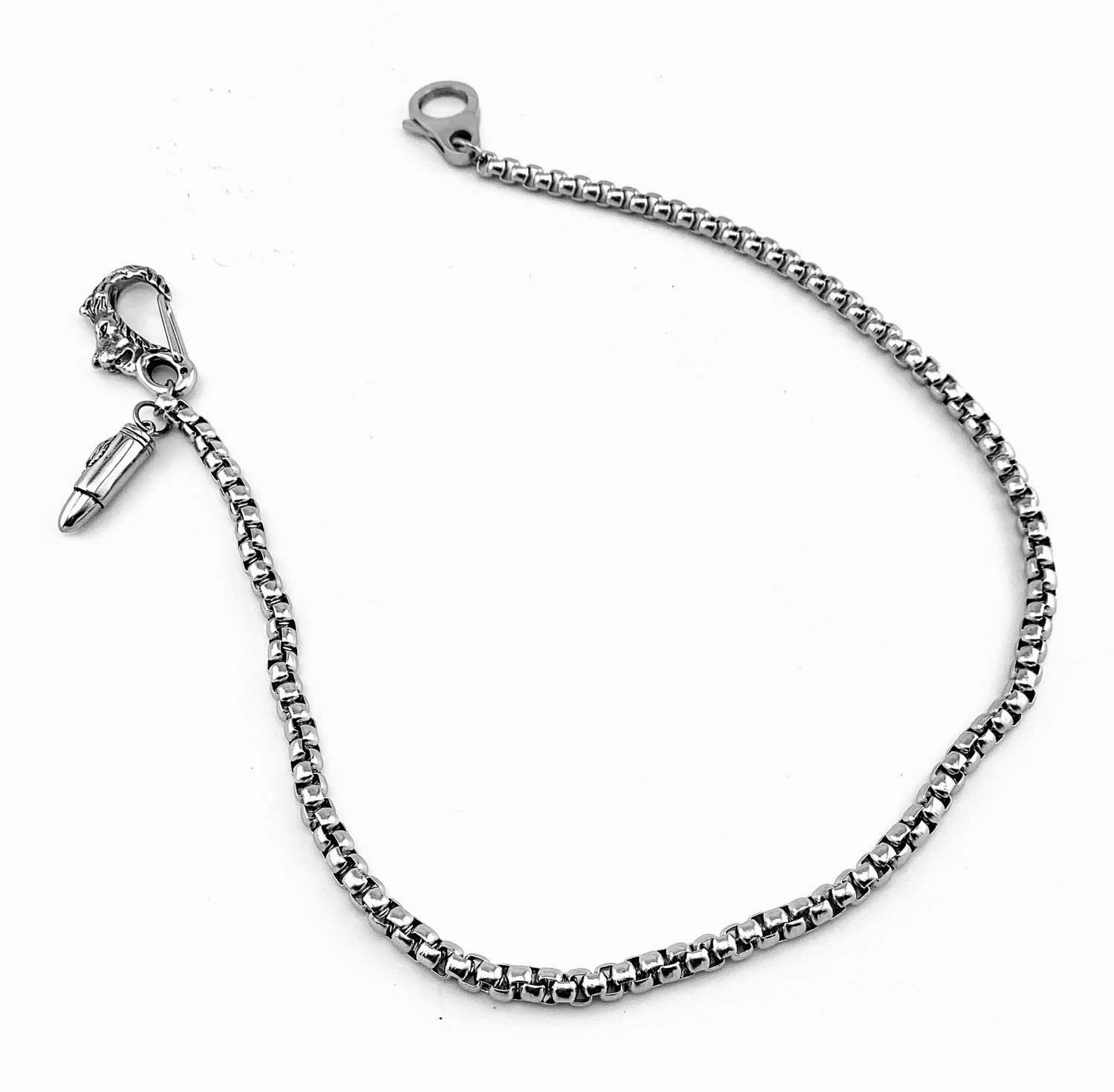 Cool Stainless Steel Mens Bullet Pants Chain Wallet CHain Biker Wallet Chain For Men
