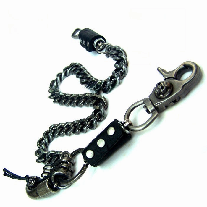 Cool Wallet Chains Men's Bull Horns Biker Wallet Chain Best Chain for Pants