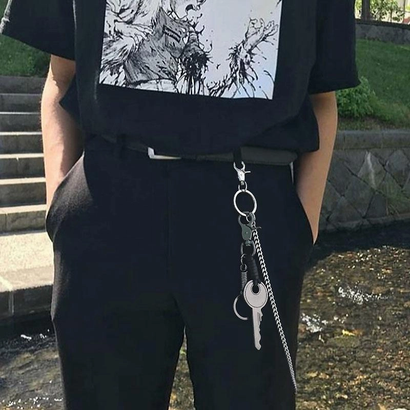 Cool Womens Mens Big Key Pants Chain jeans chain jean chain Biker Wallet Chain For Women