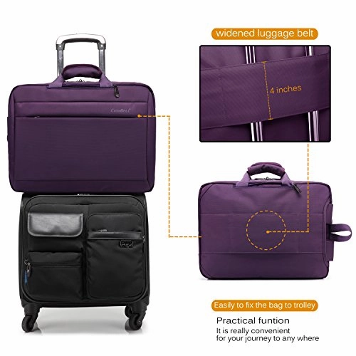 Coolbell 17.3 Inches Convertible Laptop Messenger Bag Oxford Cloth Shoulder Bag Backpack