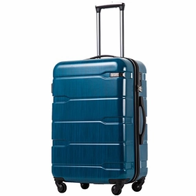 Coolife Luggage Expandable Suitcase Pc Abs Spinner 20In 24In 28In Carry On (Caribbean Blue New,