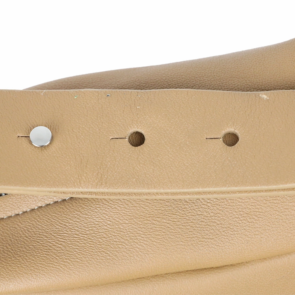 COS Beige Leather Swing Crossbody Bag