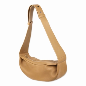 COS Beige Leather Swing Crossbody Bag