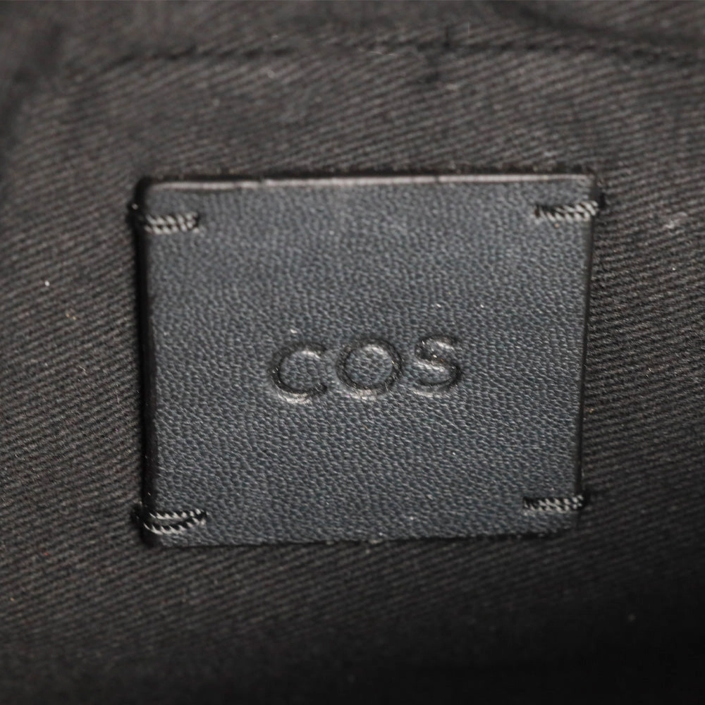 COS Black Leather Swing Crossbody Bag