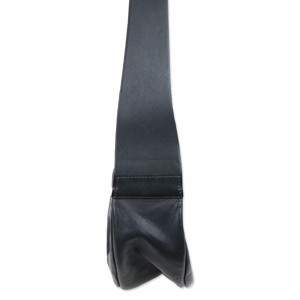COS Black Leather Swing Crossbody Bag