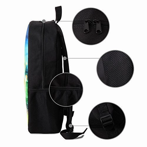 Crazytravel Teens Boys Girls Music Print Back To School Bookbag Backpacks For School