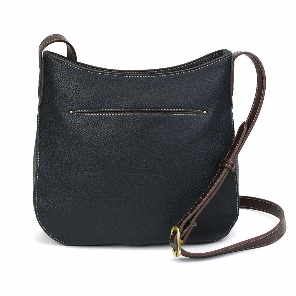 Crescent Crossbody - Teal Pawprint