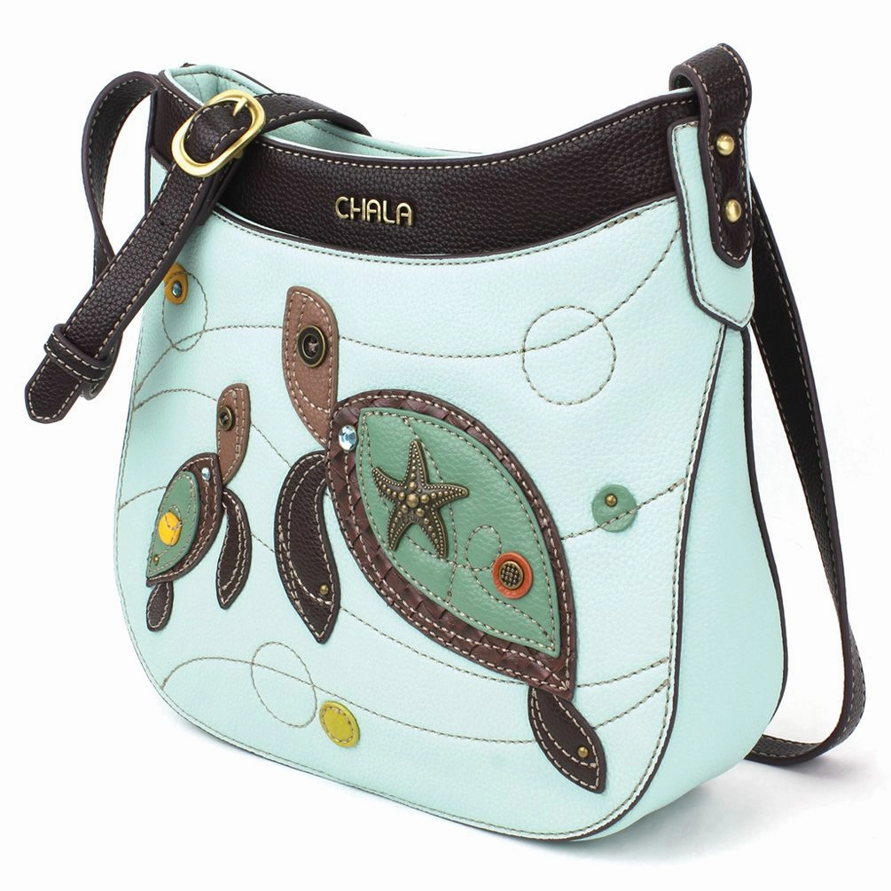 Crescent Crossbody - Two Turtles
