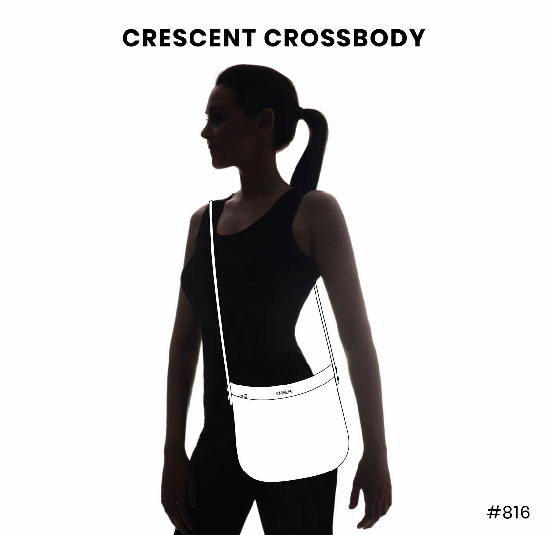 Crescent Crossbody - Two Turtles