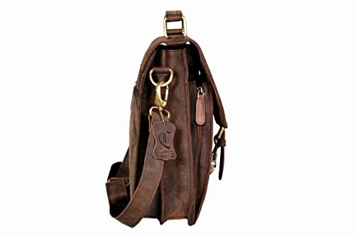 Cuero Leather Messenger Satchel Laptop Messenger Bag Leather Briefcase Shoulder Men's Bag Leather
