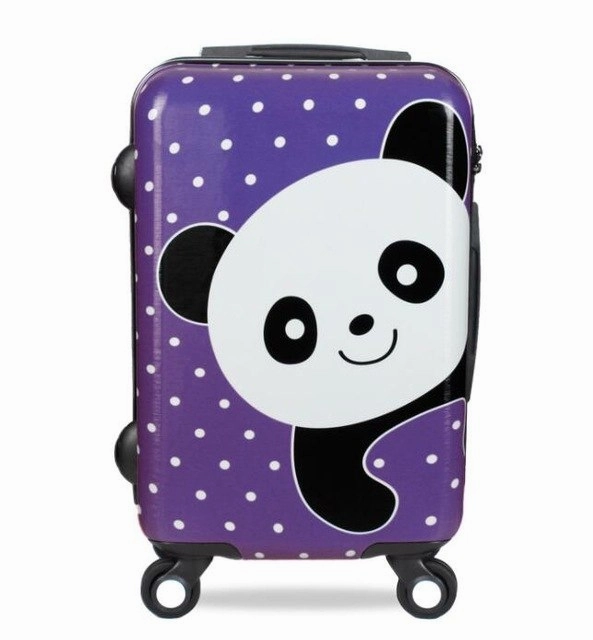 Cute Panda Travel Suitcase,Abs Pc Carry-Ons Trolley Case, 24"Rolling Luggage,20"Inch Boarding