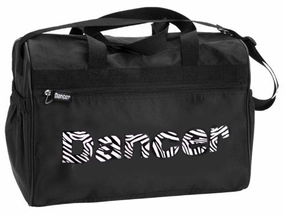 Dansbagz Zebra"Dancer" Duffel Bag One Size Black