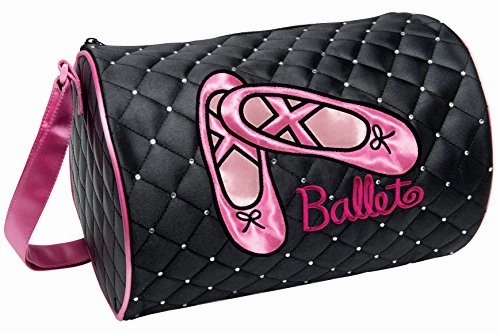 Danshuz Quilted Rhinestone Ballet Duffel Bag