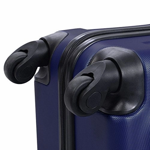 Dark Blue 3 Pcs Luggage Travel Set Bag ABS PC Trolley Suitcase