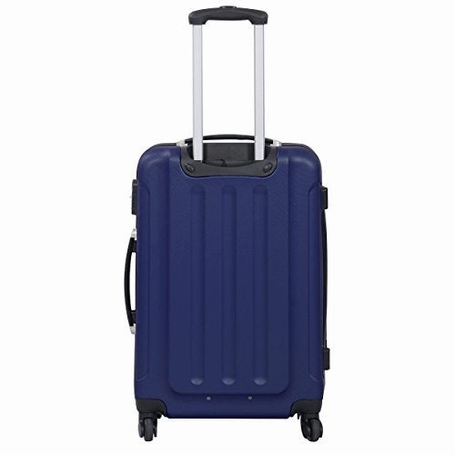 Dark Blue 3 Pcs Luggage Travel Set Bag ABS PC Trolley Suitcase