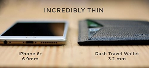 Dash Co. Passport Wallet : Minimalist RFID Sleeve for Travel Stops Electronic Pick Pocketing