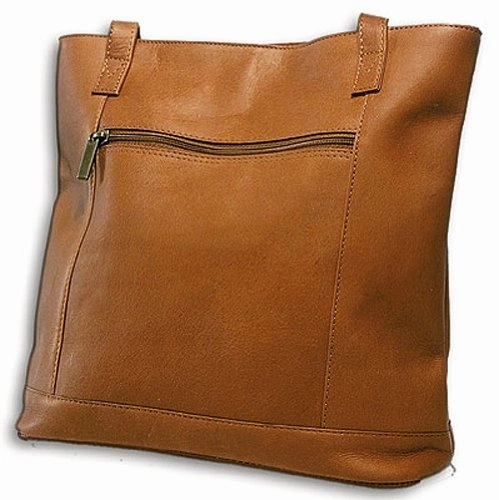 David King & Co. Shopper with Front Zip Pocket 1065, Tan, One Size