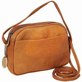 David King & Co. Top Zip Mini Bag 517, Tan, One Size
