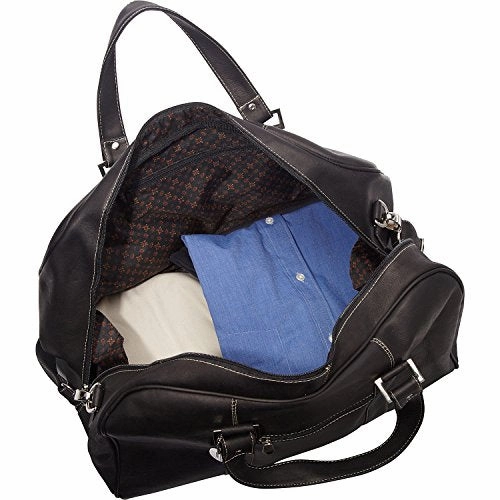 David King Vaquetta Leather Deluxe A Frame Duffel In Black