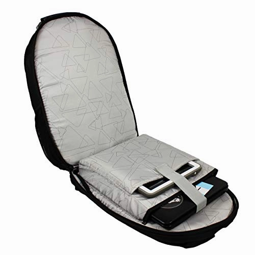 Dejuno Commuter Backpack Checkpoint-Friendly 15.6" Laptop Pocket - Black Grey, One Size