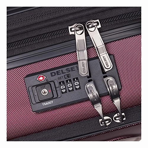 Delsey Luggage Cruise Lite Hardside 21" Carry On Exp. Spinner Trolley With Front Pocket, Black