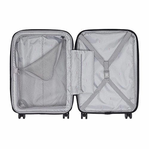 Delsey Luggage Cruise Lite Hardside 21" Carry On Exp. Spinner Trolley With Front Pocket, Black